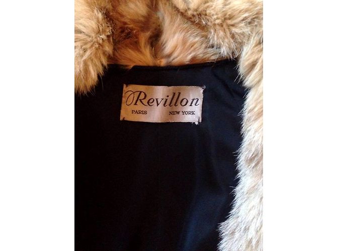 Revillon Luchs Mantel Weiß Beige Karamell - Ansicht 3