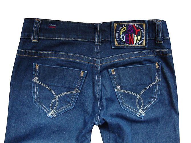Autre Marque Jeans de talle bajo P & Y denim azul - vista 2