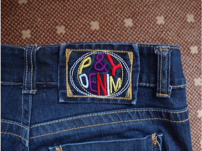 Autre Marque Jeans de talle bajo P & Y denim azul - vista 4