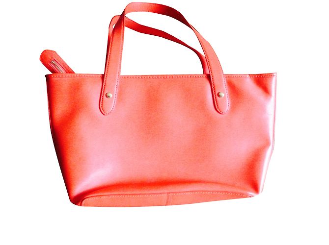 Borsa Ralph Lauren in pelle arancione - vista 2