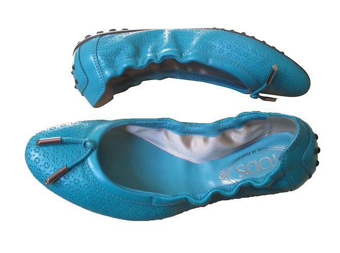Bailarinas Tod's de cuero azul talla 37 - vista 2