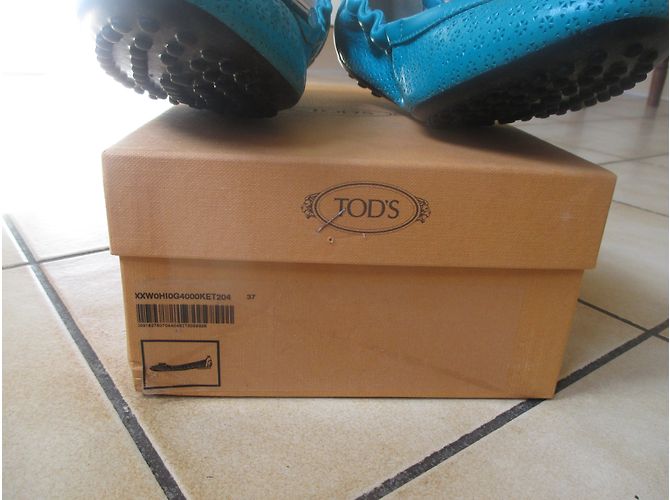 Bailarinas Tod's de cuero azul talla 37 - vista 4