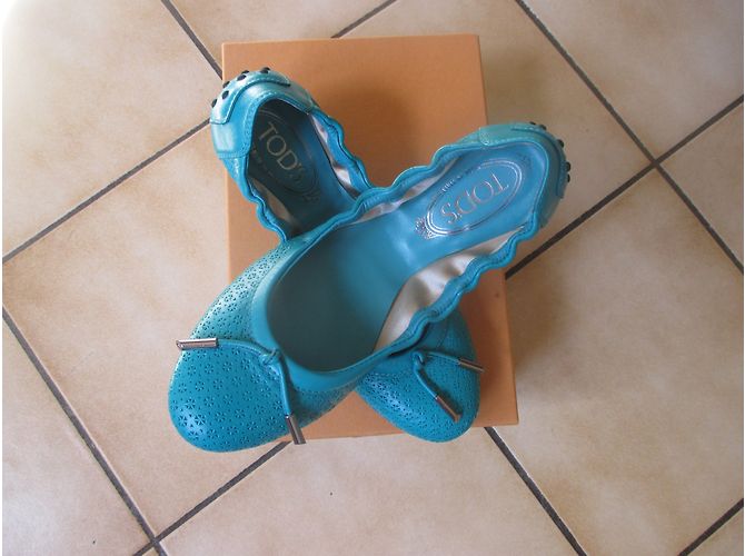 Bailarinas Tod's de cuero azul talla 37 - vista 5