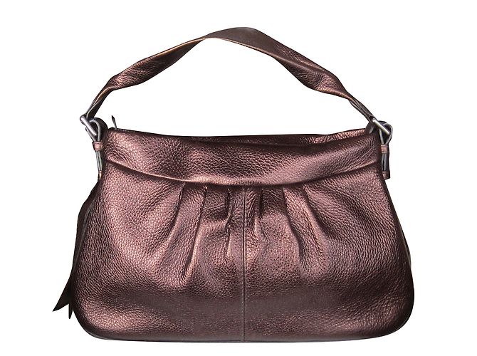 Borsa a spalla Lancel Angelina in pelle moka - vista 2
