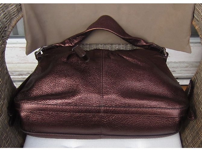 Borsa a spalla Lancel Angelina in pelle moka - vista 3