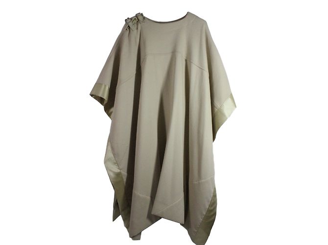 Chloé Capa de lana y cachemira beige - vista 2