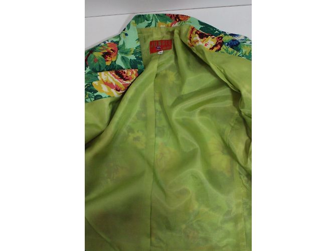 Kenzo Jungle Blumenmuster Jacke Viskose Leinen 40 Mehrfarben - Ansicht 8