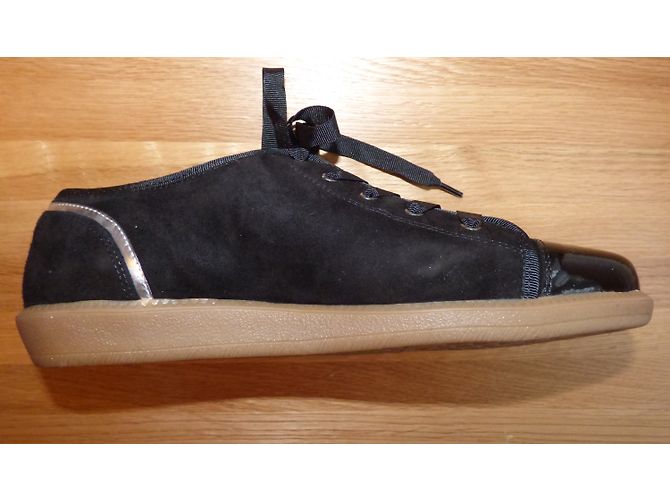 Sneakers Gerard Darel in pelle vernice e scamosciata nera Nero - vista 11