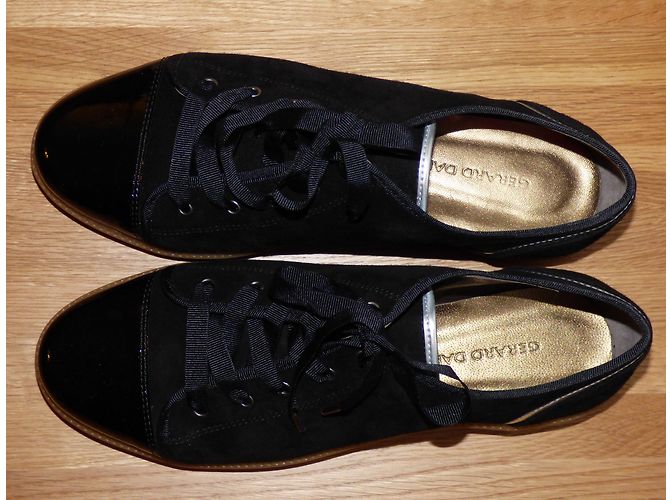 Sneakers Gerard Darel in pelle vernice e scamosciata nera Nero - vista 4