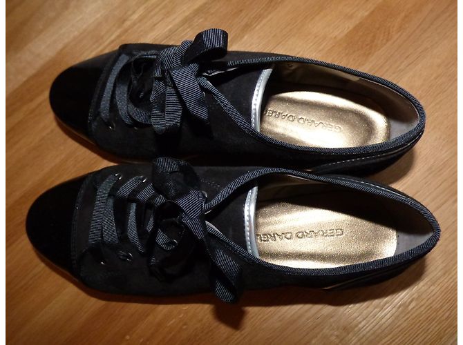 Sneakers Gerard Darel in pelle vernice e scamosciata nera Nero - vista 8