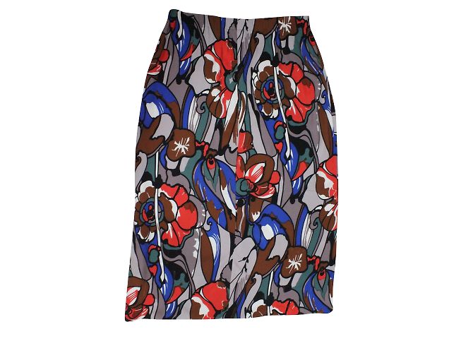 Falda midi Marni con estampado floral de viscosa Multicolor - vista 2