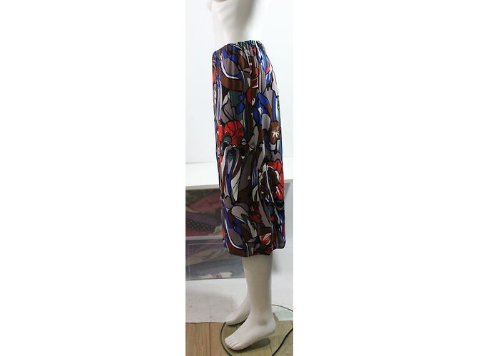 Falda midi Marni con estampado floral de viscosa Multicolor - vista 5