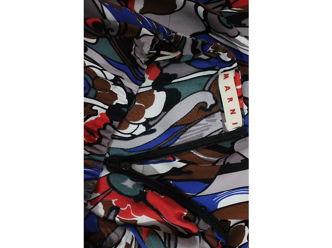 Falda midi Marni con estampado floral de viscosa Multicolor - vista 6
