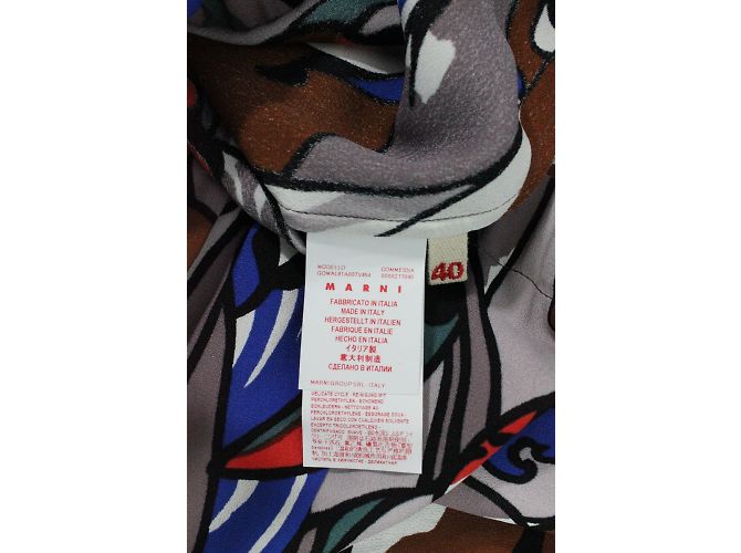 Falda midi Marni con estampado floral de viscosa Multicolor - vista 7