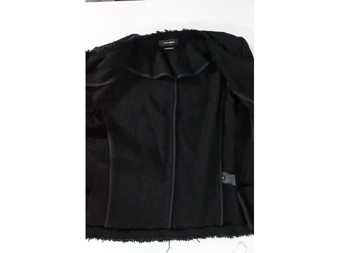 Giacca Isabel Marant nera in cotone e lino Nero - vista 3