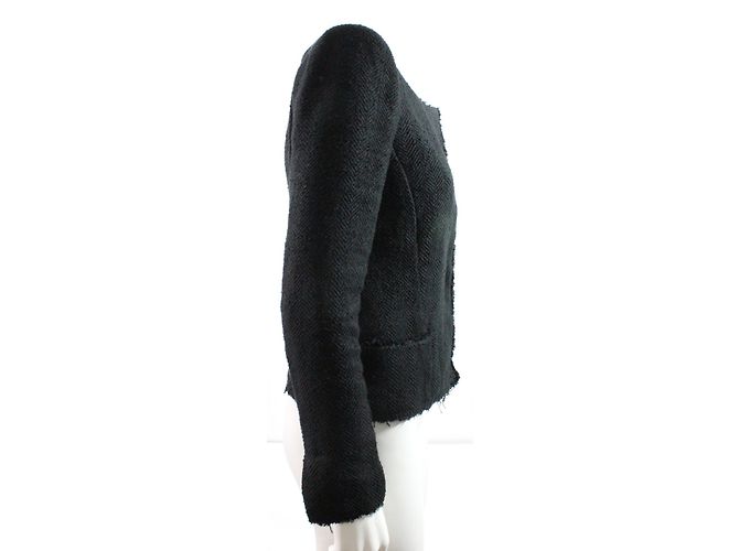 Giacca Isabel Marant nera in cotone e lino Nero - vista 5