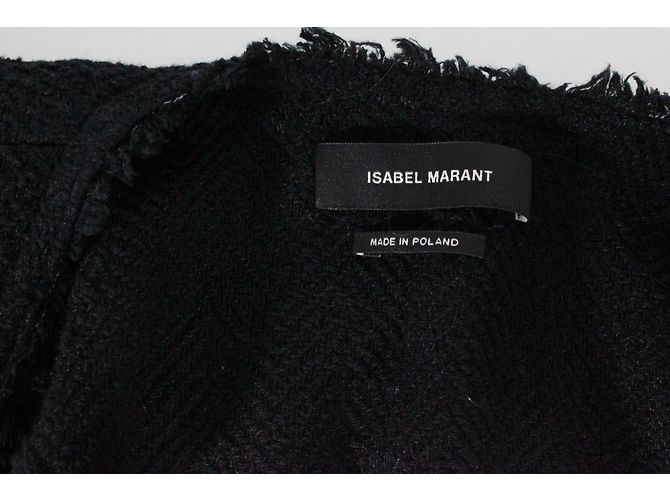 Giacca Isabel Marant nera in cotone e lino Nero - vista 7