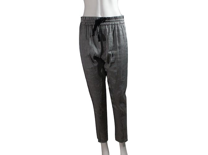 Pantalones Haider Ackermann de seda y lino con rayas - vista 2