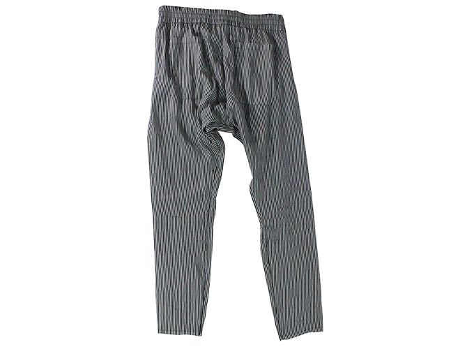 Pantalones Haider Ackermann de seda y lino con rayas - vista 3