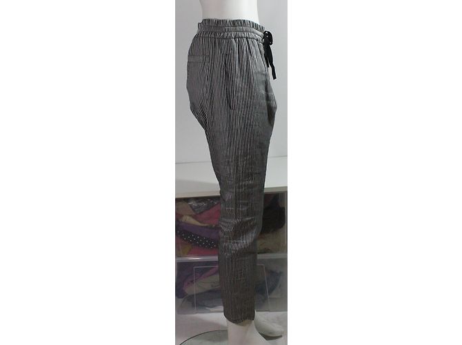 Pantalones Haider Ackermann de seda y lino con rayas - vista 4