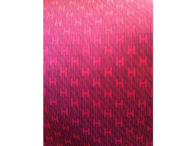 Hermès gravata Bordeaux - vista 5