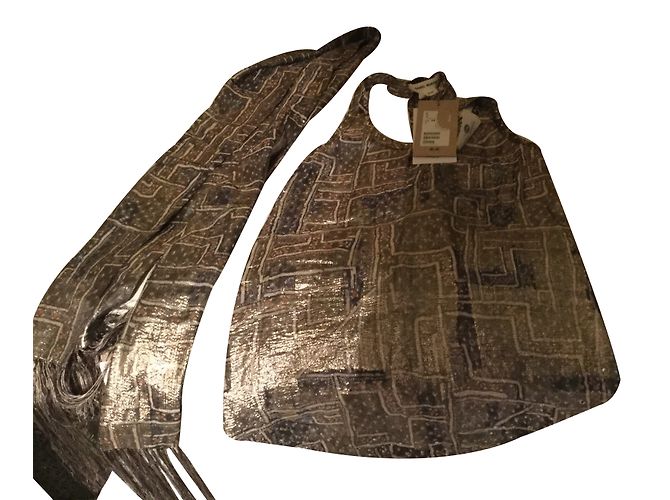 Set Top e Sciarpa Isabel Marant Pour H&M Metallizzato Metallico - vista 2