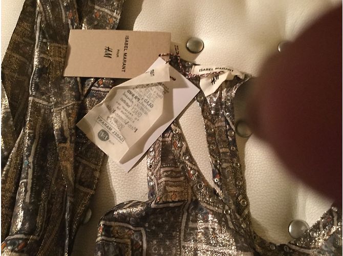 Set Top e Sciarpa Isabel Marant Pour H&M Metallizzato Metallico - vista 5