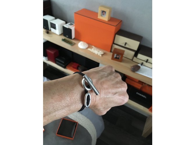 Hermès Pulsera Plata - vista 4