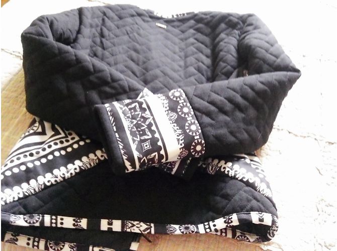 Autre Marque Giacca in pile Smash Nera e Bianca Nero - vista 4