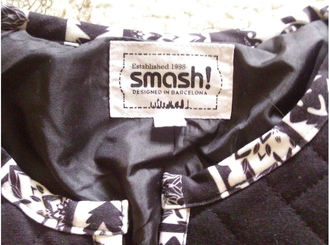 Autre Marque Giacca in pile Smash Nera e Bianca Nero - vista 7