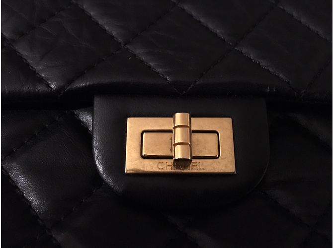 2.55 Chanel Handtasche Schwarz - Ansicht 6