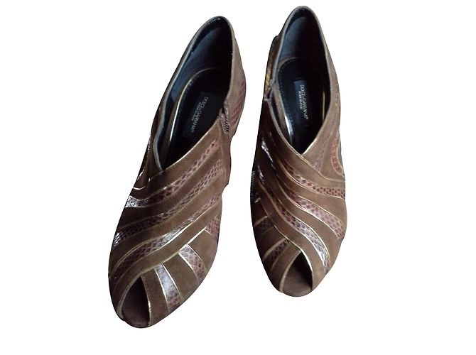 Dolce & Gabbana Stiefeletten Braun Leder und Python - Ansicht 2