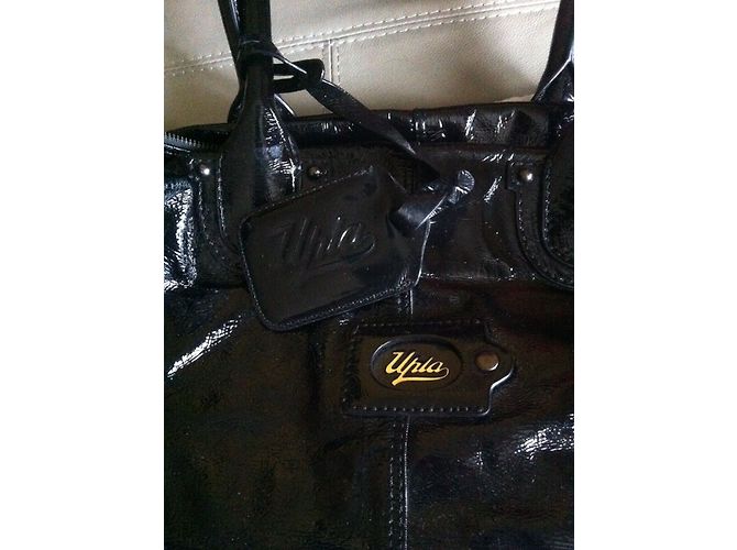 Autre Marque Borsa a mano UPLA Angie in vernice nera Nero - vista 10
