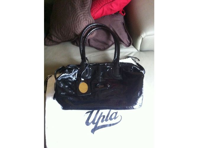 Autre Marque Borsa a mano UPLA Angie in vernice nera Nero - vista 9