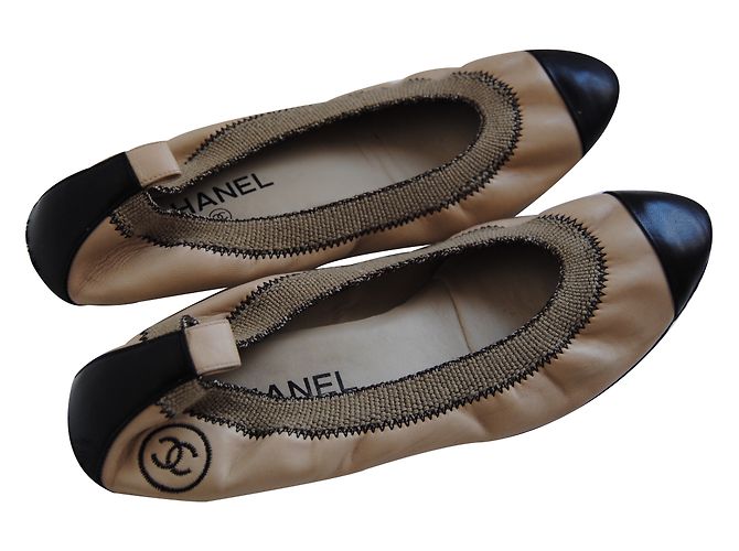 Chanel Bailarinas Beige - vista 2