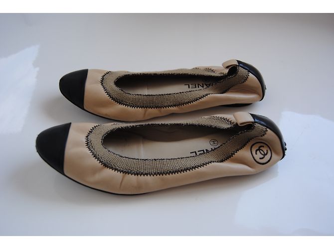 Chanel Bailarinas Beige - vista 3