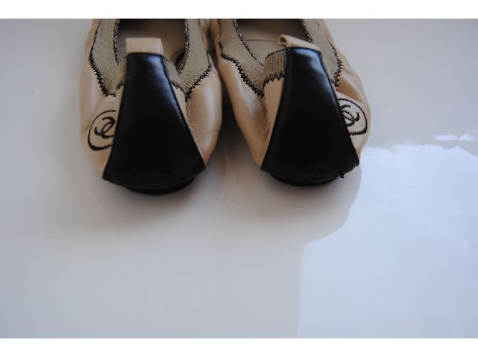 Chanel Bailarinas Beige - vista 4