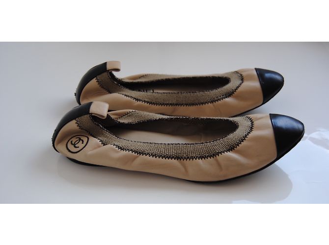 Chanel Bailarinas Beige - vista 5