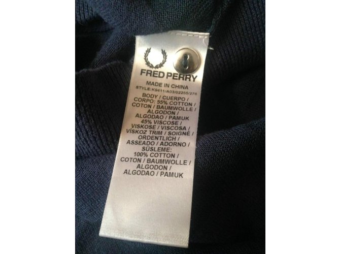 Fred Perry Strickjacke Blau - Ansicht 5