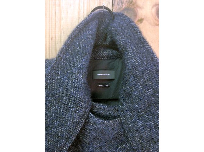 Isabel Marant Estelle Tweed Wollweste Mitternachtsblau - Ansicht 5