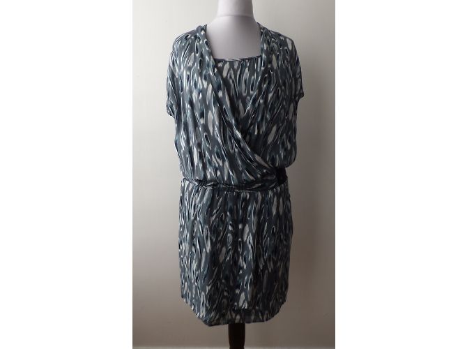 Vestido Ikks Estampado Estilo Militar Viscosa Multicolor - vista 10