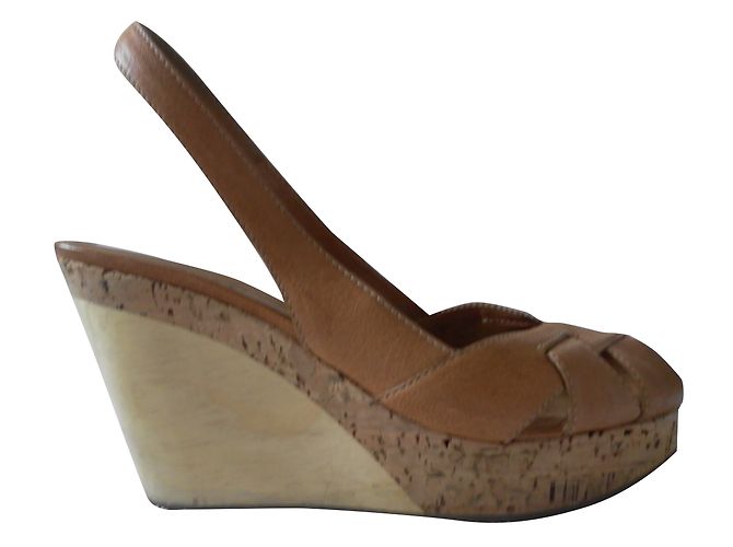 Scarpe con zecca Jil Sander Pelle Senape 38 IT - vista 2