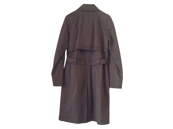 Gabardina Barbara Bui Taupe de Algodón Gris pardo - vista 2