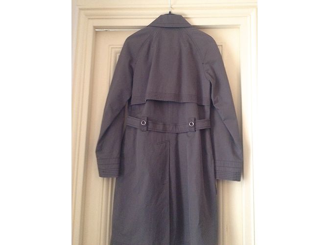 Gabardina Barbara Bui Taupe de Algodón Gris pardo - vista 3