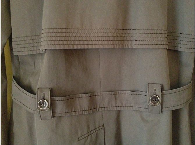 Gabardina Barbara Bui Taupe de Algodón Gris pardo - vista 5
