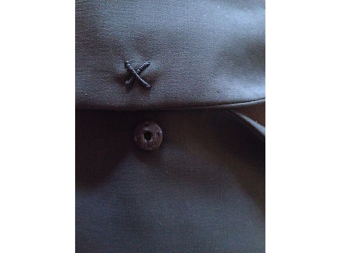 Abrigo Ligero Burberry Prorsum Gris Azulado Seda Nylon - vista 8