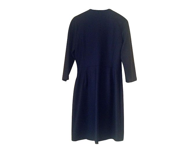 Zapa Schwarzes Wollkleid - Ansicht 2