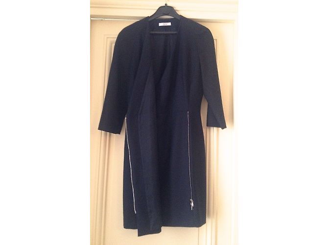 Zapa Schwarzes Wollkleid - Ansicht 3