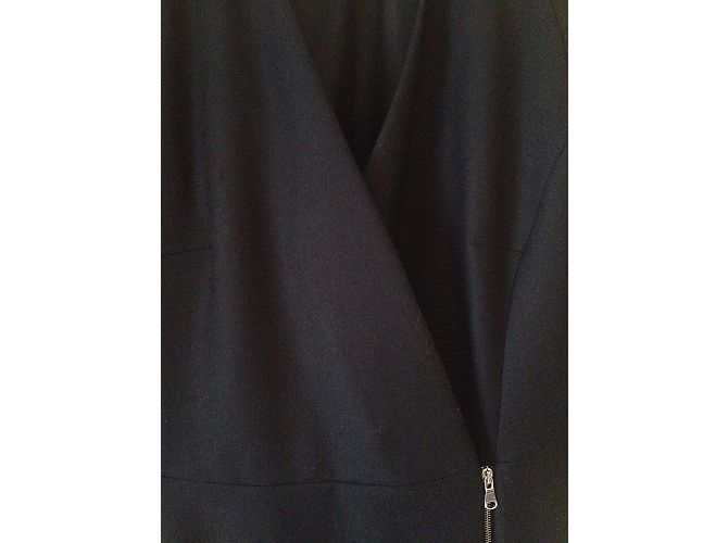 Zapa Schwarzes Wollkleid - Ansicht 4