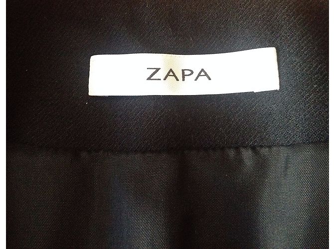 Zapa Schwarzes Wollkleid - Ansicht 7